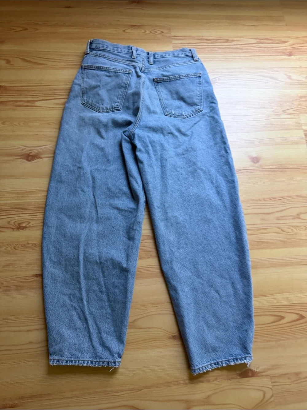 Agolde Light Blue High-Waist Wide-Leg Jeans size 28” - Picture 6 of 6
